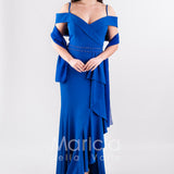 abito lungo omerale PF303 ROYAL PAOLA FORTI 