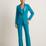 Completo 3 pezzi smoking SH604TP PETROLIO SHARON 