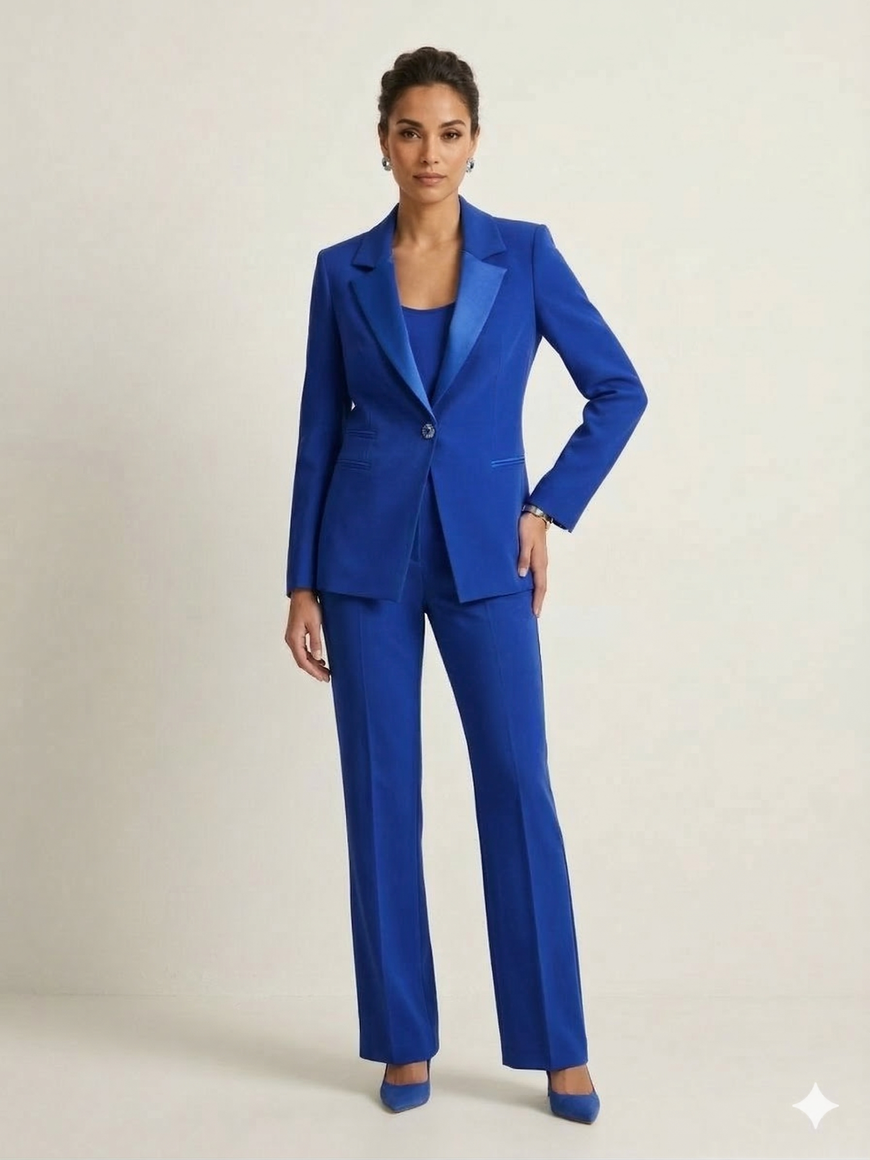 Completo 3 pezzi smoking SH604TP BLUETTE SHARON 