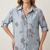 camicia con fantasia interna LIN499 CELESTE LINDAS 