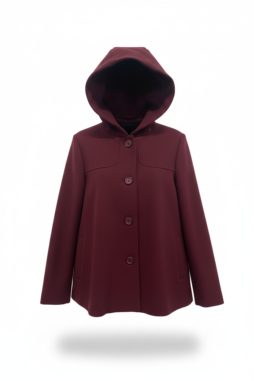 Giaccone medio in panno con cappuccio ARCIERE AMARONE MARICLA 
