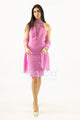 abito midi collana strass