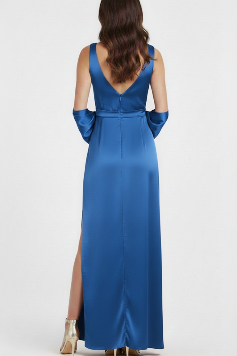 Abito con spacco e scollo a cuore JC35424 ROYAL MARICLA ELEGANCE 