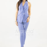 Completo gilet smoking con pantalone SH707CP PERVINCA SHARON 