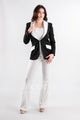 tailleur 3 pz bicolore pantalone zampa