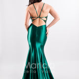abito lungo bustino pietre JC28915 VERDE MARICLA ELEGANCE 