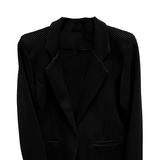 Giacca Elegante a Fantasia Chevron RF8014 NERO MARICLA 