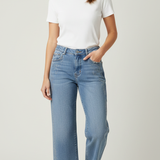 Pantalone jeans denim palazzo con strass GH1590 DENIM MARICLA 