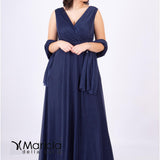 lungo fasce glitter BB28337 BLU MARICLA ELEGANCE 