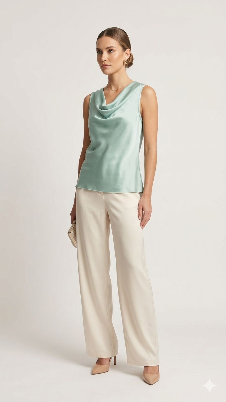 canotta collo sceso ROMI2714 MENTA MARICLA 