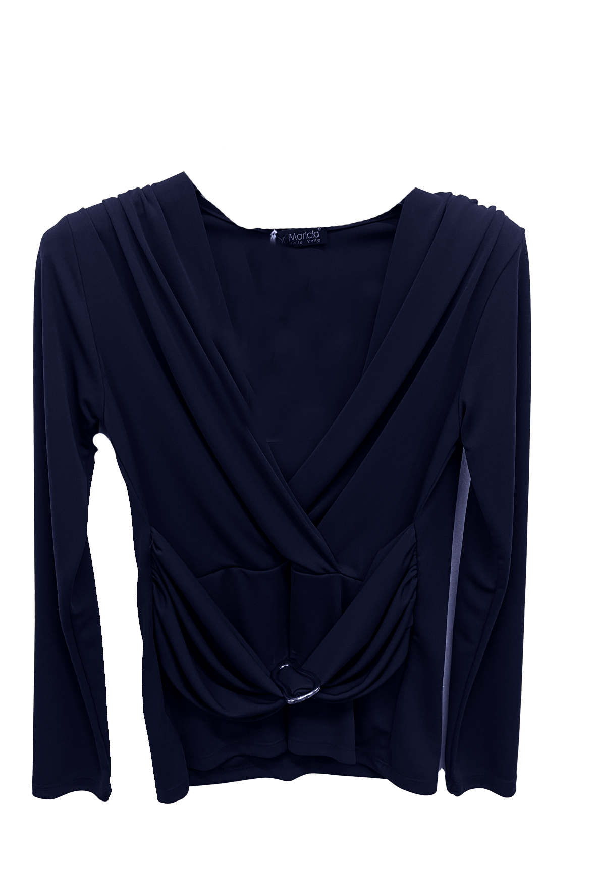 maglia unita con cintura GR1404 BLU MARICLA 