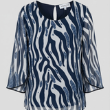 casacca fantasia FFANNALISA BLU MARICLA 