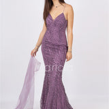 abito luingo paiette incrocio FI7105 UVA MARICLA ELEGANCE 