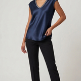 canotta punta strass DB10915 BLU MARICLA 