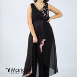 con triangoli laser PF104/22 NERO/ROSA PAOLA FORTI 
