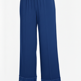 pantalone fluido con piegone strass FFTITTY BLUETTE MARICLA 