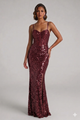 Abito a sirena in paillettes