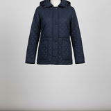 Giaccone trapuntato con cappuccio EC2508 BLU MARICLA 