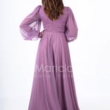 abito organza manica lunga JC34882 UVA MARICLA ELEGANCE 