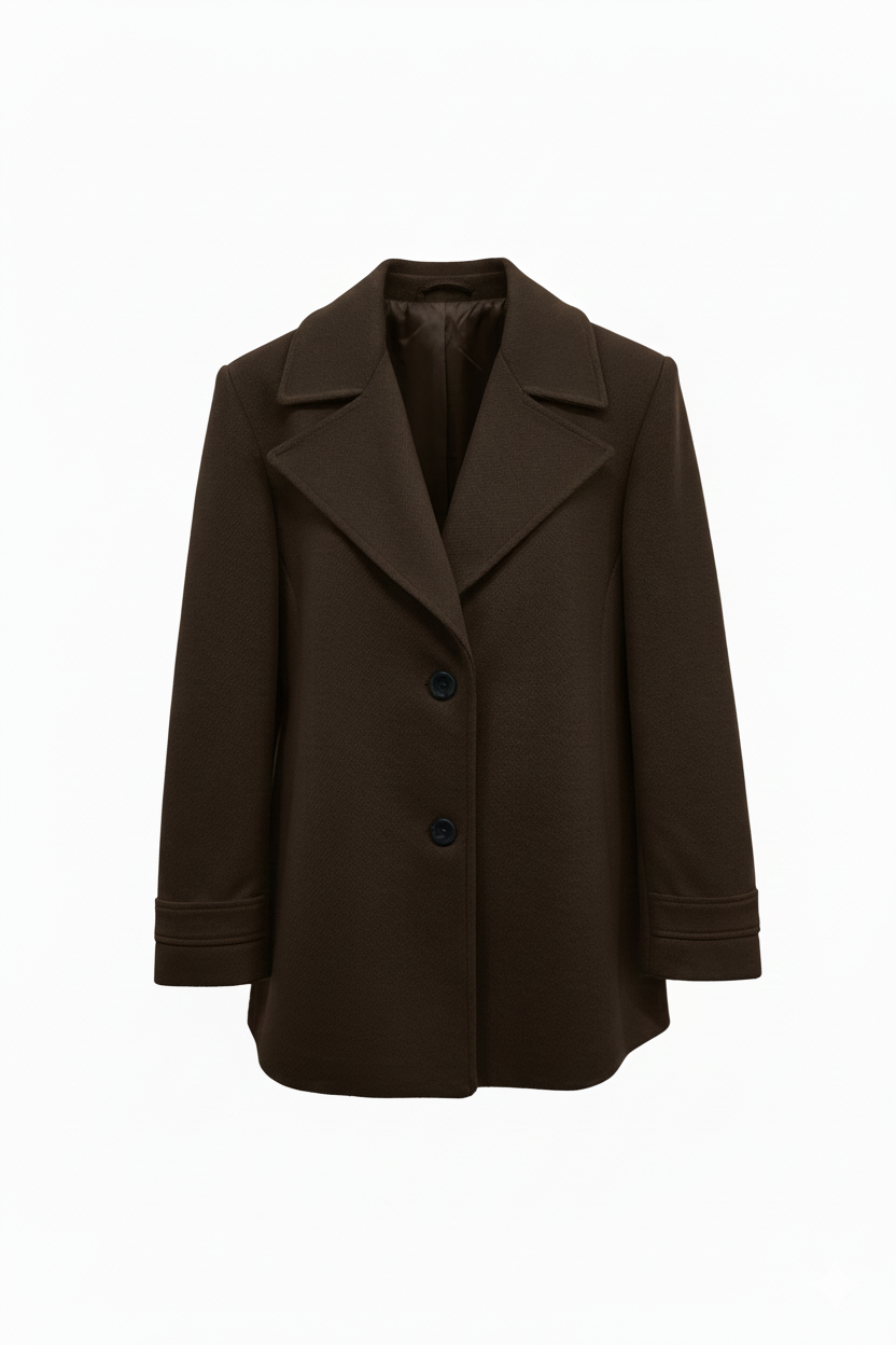 cappotto medio con martingana ROMI2726 MORO MARICLA 