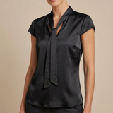 casacca cravatta strass DB10937 NERO MARICLA 