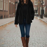 Giaccone in pelliccia reversibile VALENTINA NERO MARICLA 