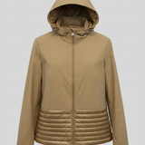 Giubbino tecnico trapuntato con cappuccio EC24110 BEIGE MARICLA 