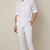 camicia operata LIN458 BIANCO MARICLA 