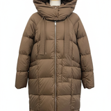 Giaccone piumino lungo oversize AZ6980 MORO MARICLA 