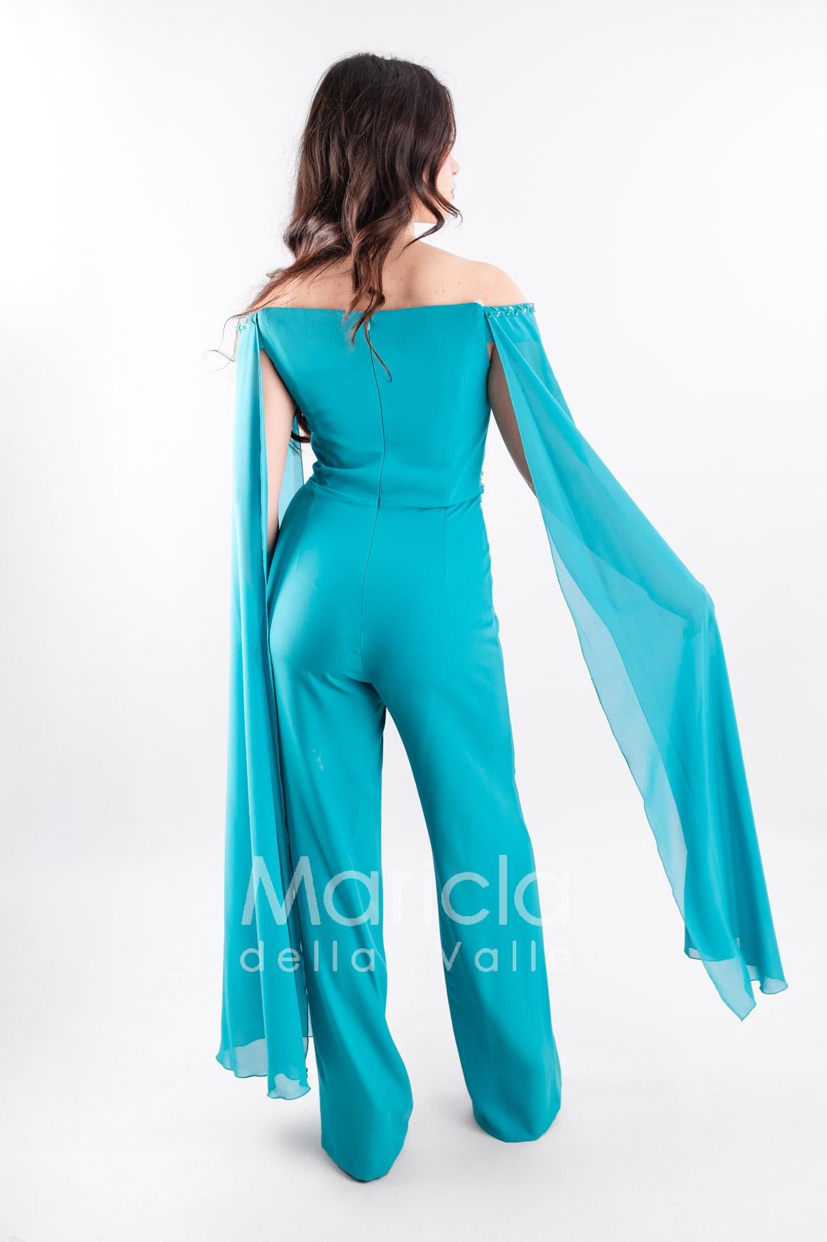 tuta con strass e pietre SH600 TIFFANY SHARON 