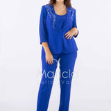 tailleur strass onda collo PF2180 ROYAL PAOLA FORTI 