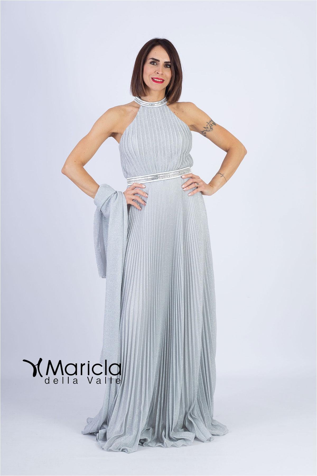 lurex plisse'<BR/> JC34614 ARGENTO MARICLA ELEGANCE 