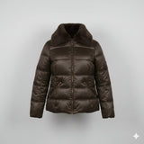 Giaccone piumino medio EC25251 MORO MARICLA 