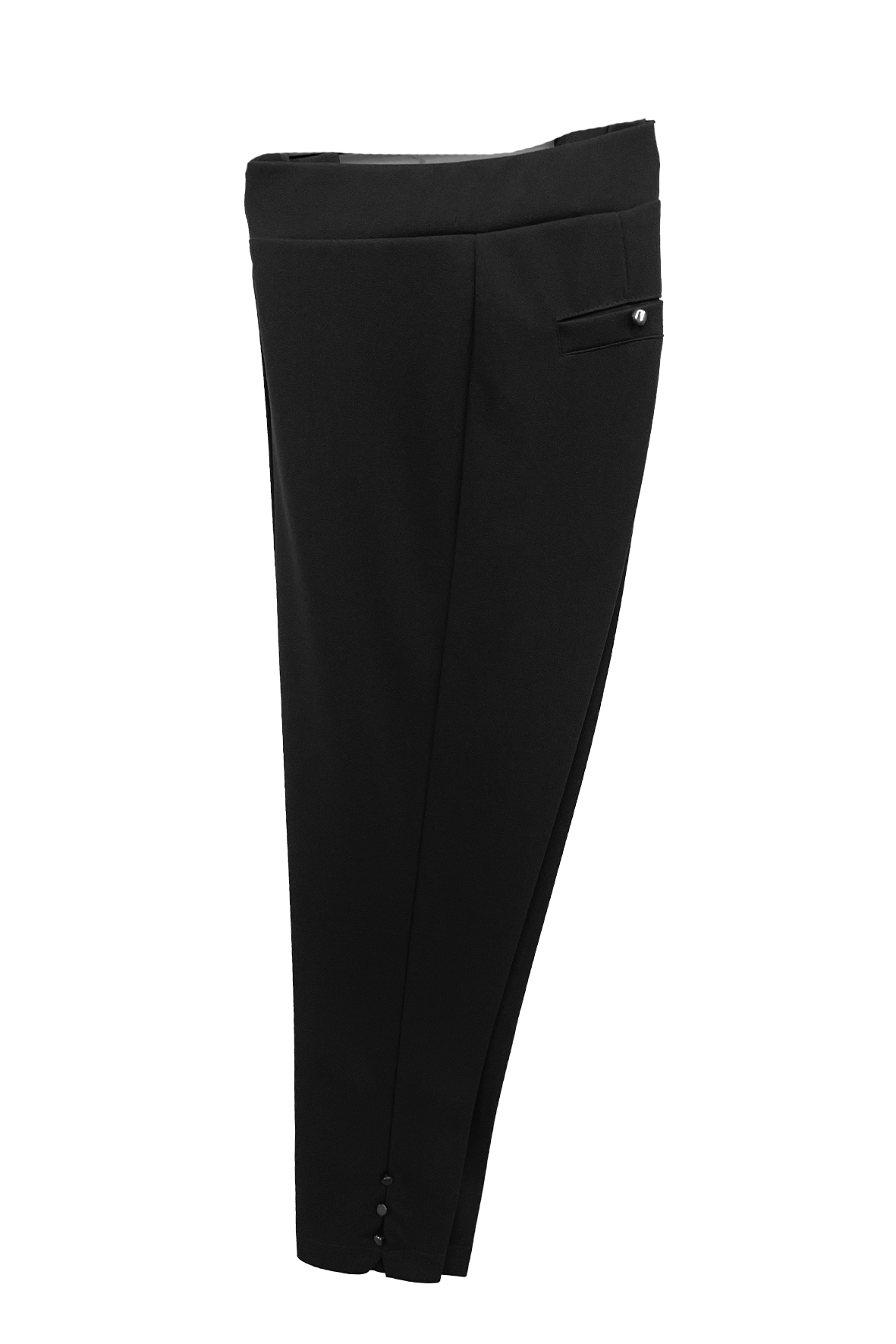 pantalone scuba crepe con bottoncini MS8105SC NERO MARICLA 