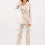 Tailleur smoking Completo 3 pezzi SH726TP CREMA SHARON 