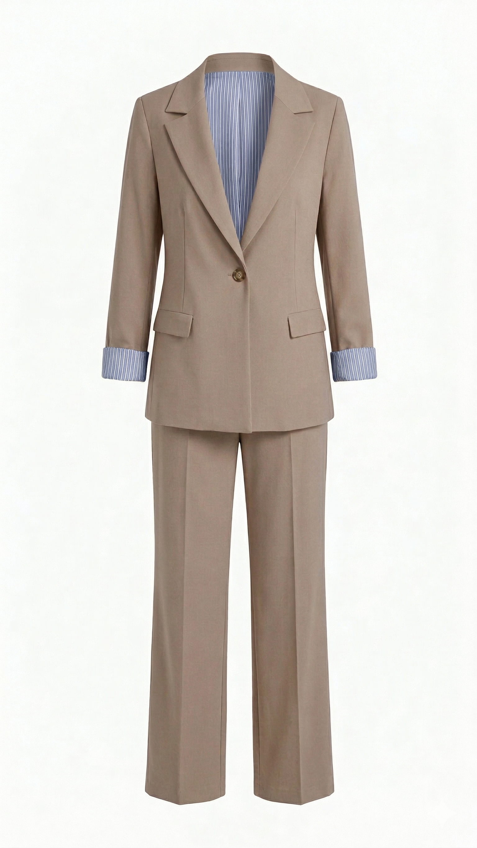 Completo con interno giacca a righe NARCISO CREMA MARICLA 
