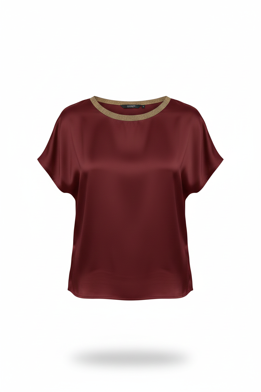 casacca mezza manica lurex ROMI2638 AMARONE MARICLA 