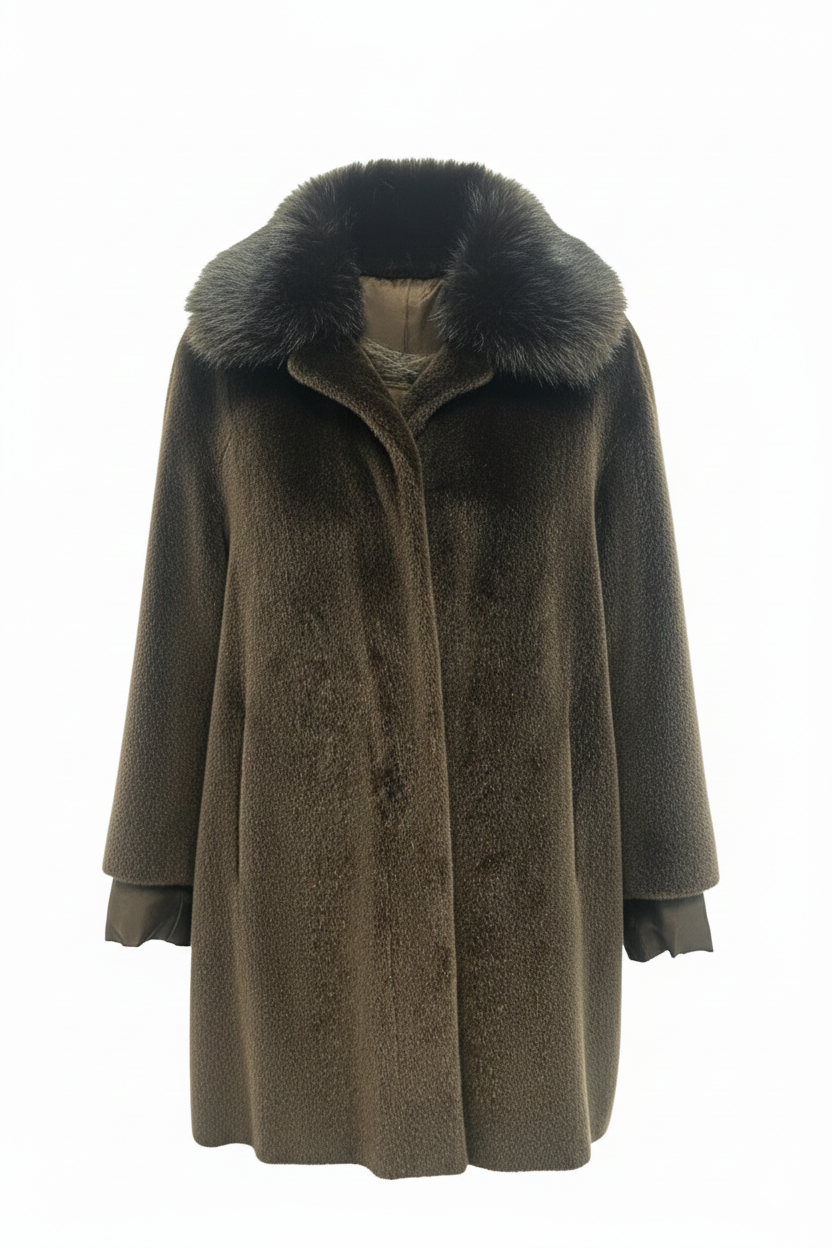 Cappotto in ecopelliccia reversibile IRMA MORO MARICLA 