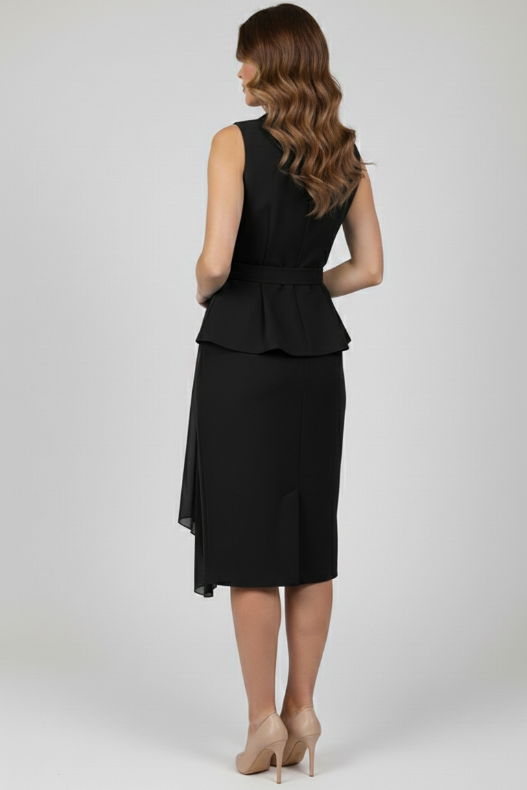 Abito Midi Sartoriale a Doppiopetto SH510AC NERO SHARON 