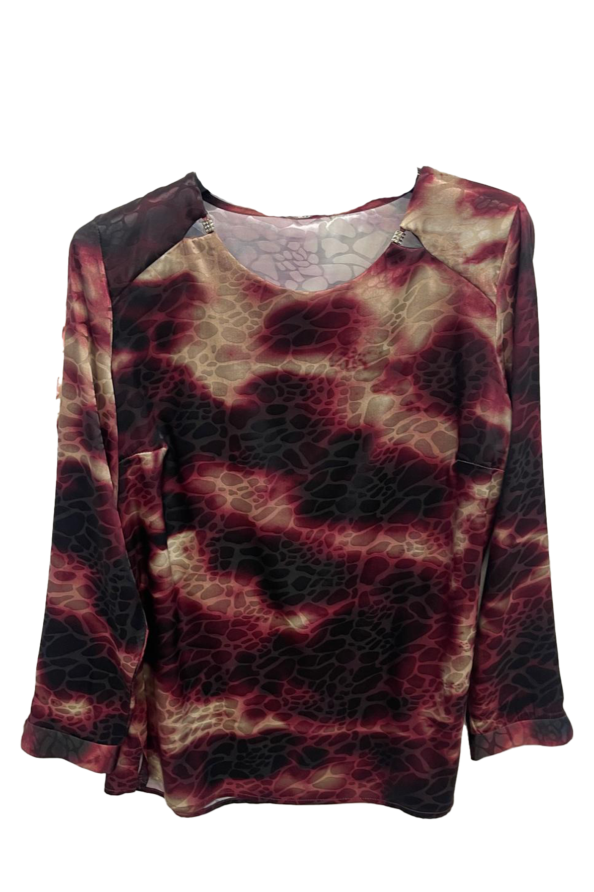 maglia fantasia accesorio collo DB10624 AMARONE MARICLA 