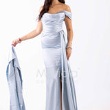 abito lungo con strass ALC04 POLVERE MARICLA ELEGANCE 
