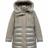 Giaccone trapuntino con cappuccio LIN3406 PANNA LINDAS 