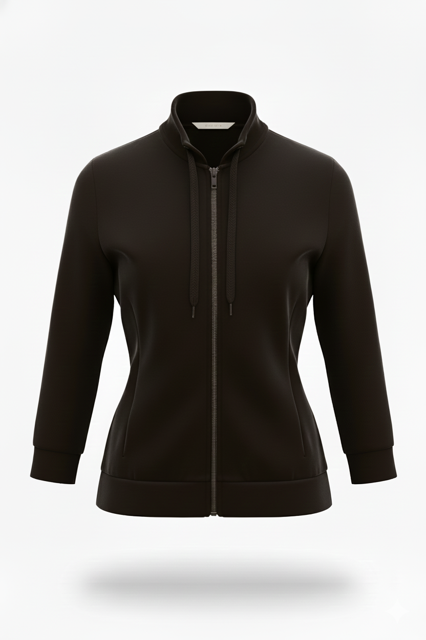 giacca modal zip CS147652 MORO MARICLA 