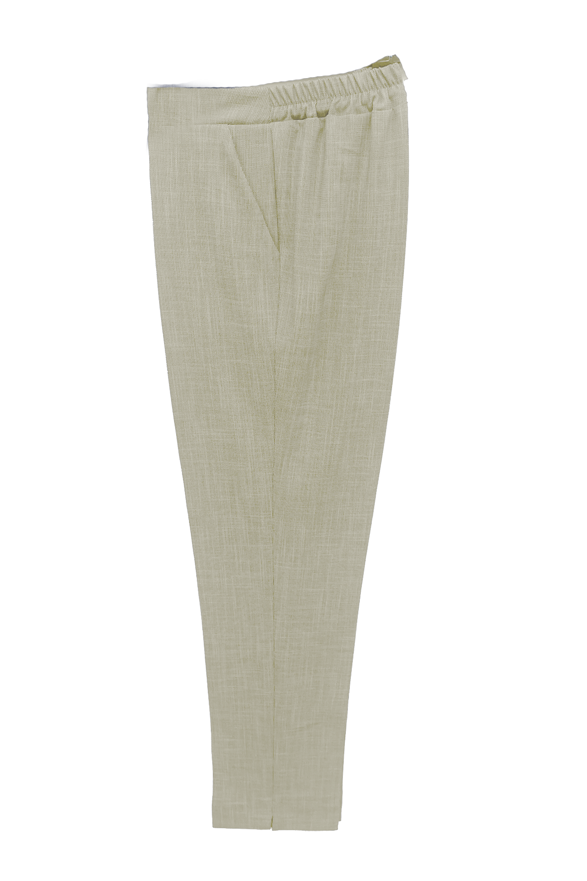 pantalone gamba stretta effetto lino MS11537SC BEIGE MARICLA 