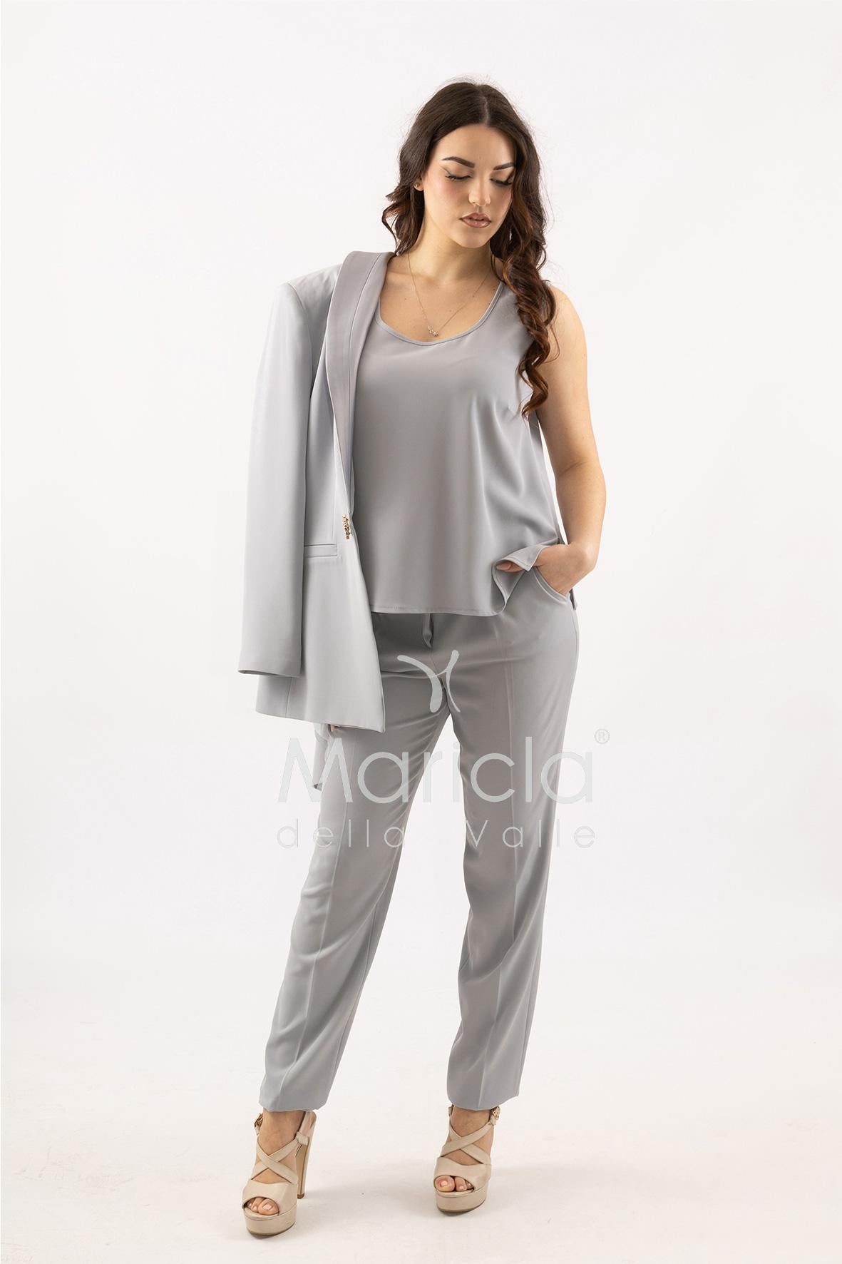 Tailleur smoking Completo 3 pezzi SH726TP PERLA SHARON 