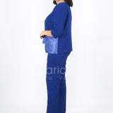 tailleur con giacca lavorata SH305 ROYAL SHARON 