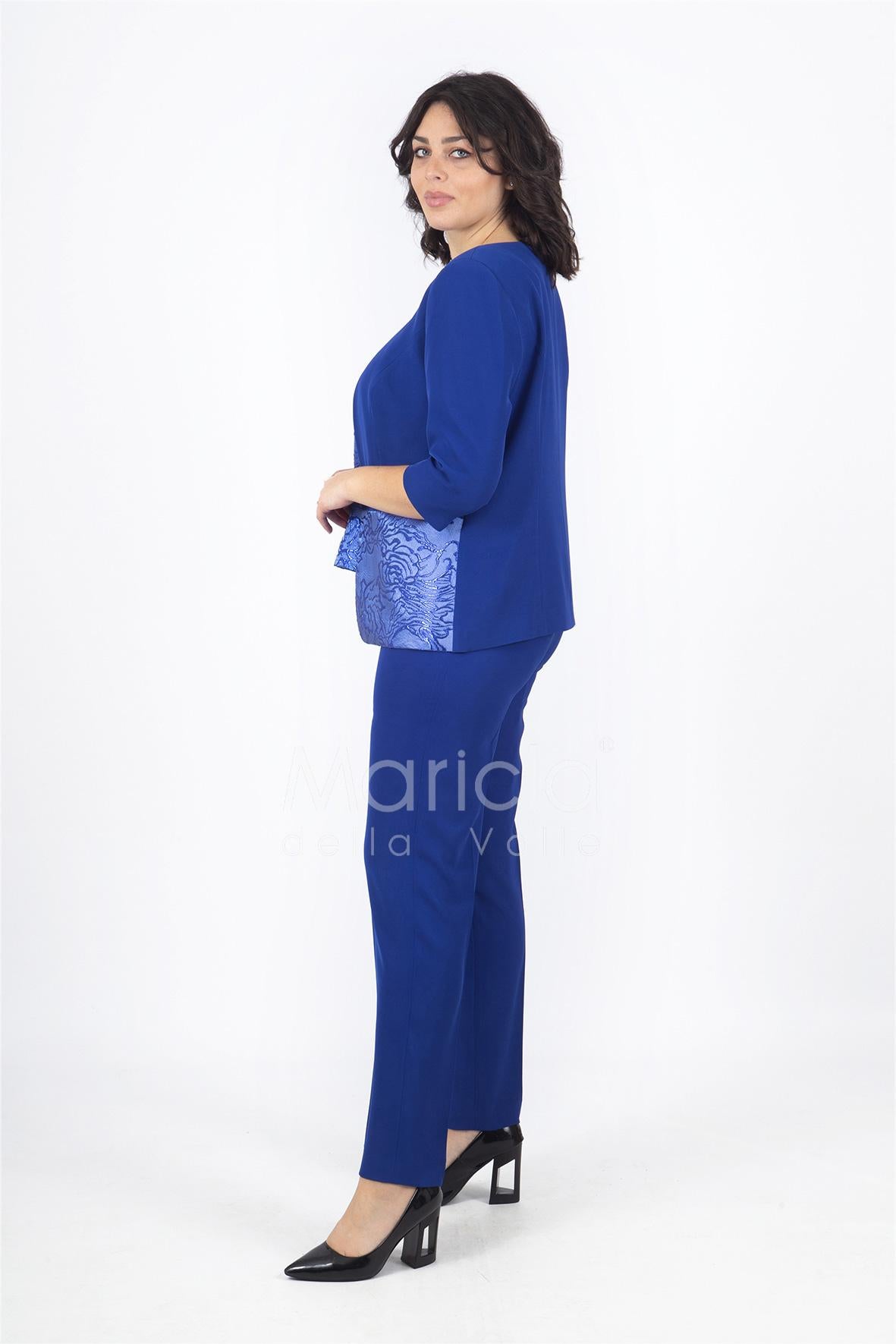 tailleur con giacca lavorata SH305 ROYAL SHARON 