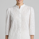 camicia con microstrass CF50097 BIANCO CARLA FERRONI 
