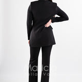 tailleur 3 pz con tip paiette SH405 NERO SHARON 