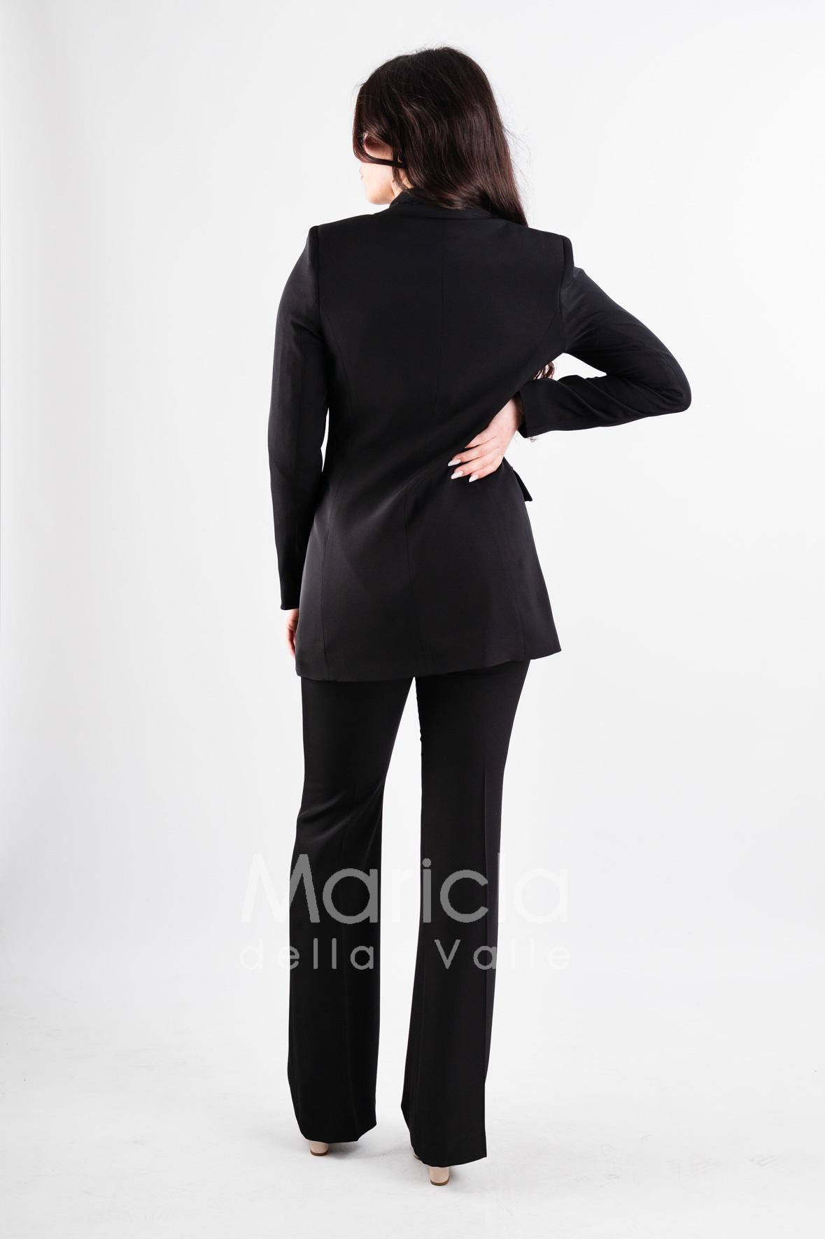 tailleur 3 pz con tip paiette SH405 NERO SHARON 